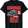 Canada Freedom Convoy 2022 Canadian Truckers Support flag Shirts