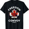 Official Canada Freedom Convoy 2022 Canadian Truckers Support Shirt