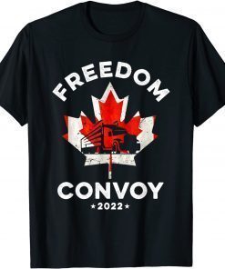Official Canada Freedom Convoy 2022 Canadian Truckers Support Shirt