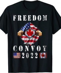 Canada Freedom Convoy 2022 Canadian Truckers Support Shirt