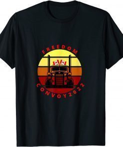 Canada Freedom Convoy 2022 Retro Vintage,Truckers Support Gift Shirt