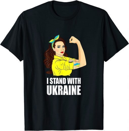 T-Shirt Support Ukraine Strong I Stand With Ukraine Men Women 2022