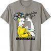TShirt Support Ukraine Girl Unbreakable Strong Ukrainian Flag Pride