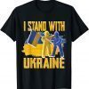 Support Ukraine I Stand with Ukraine ukrainian flag clays Tee Shirts