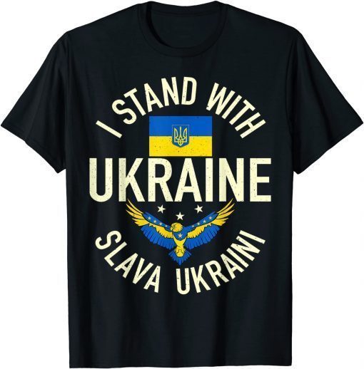 Support Ukraine I Stand With Ukraine Ukrainian Flag Patriot Shirt