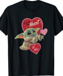 Baby Yoda Star Wars The Mandalorian Grogu Be Mine Valentine Shirt