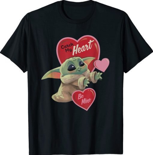 Baby Yoda Star Wars The Mandalorian Grogu Be Mine Valentine Shirt