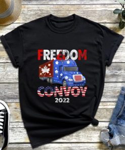Canada Freedom Convoy 2022, Canada American Flag Freedom Convoy Jan 2022 Shirt TShirt