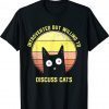 Introverted But Willing To Discuss Cats Vintage Introvert Shirt