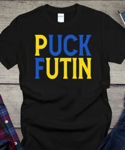 Puck Futin, Stand With Ukraine, Stop War In Ukraine , Support Of Ukraine People Tee Shirts