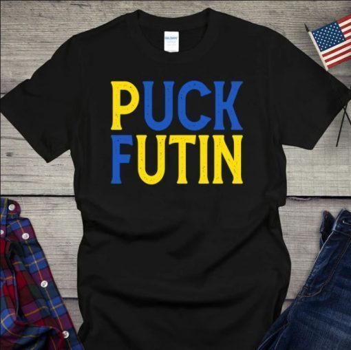Puck Futin, Stand With Ukraine, Stop War In Ukraine , Support Of Ukraine People Tee Shirts