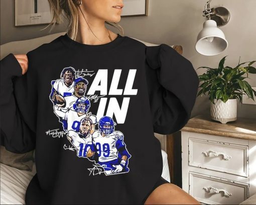 ALL IN !!! Los Angeles Rams Champions Unisex Shirts