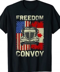 Freedom Convoy 2022 Support Canadian Truckers Mandate Truck Shirt