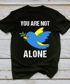 Peace For Ukraine Solidarity Peace Heart Ukrainian Flag, Solidarity Peace Heart Gift TShirt