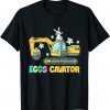 Easter Egg Hunt For Boys Kids Toddlers Funny Excavator Truck Shirts