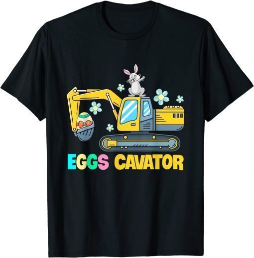 Easter Egg Hunt For Boys Kids Toddlers Funny Excavator Truck Shirts