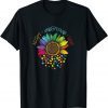 Autism Awareness Accept Understand Love ASD Rainbow Flower Unisex TShirt