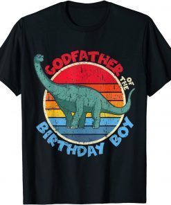 Boy Birthday I Godfather I Brachiosaurus I Family Matching Gift Tee Shirts