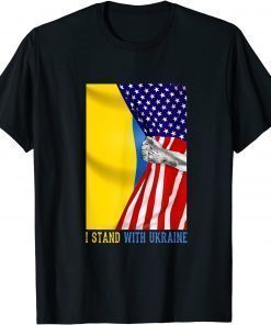 TShirt I Stand With Ukraine Flag