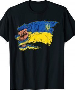 Vintage Ukraine Ukrainian Flag Pride Ukraine Flag Symbol Tee Shirts