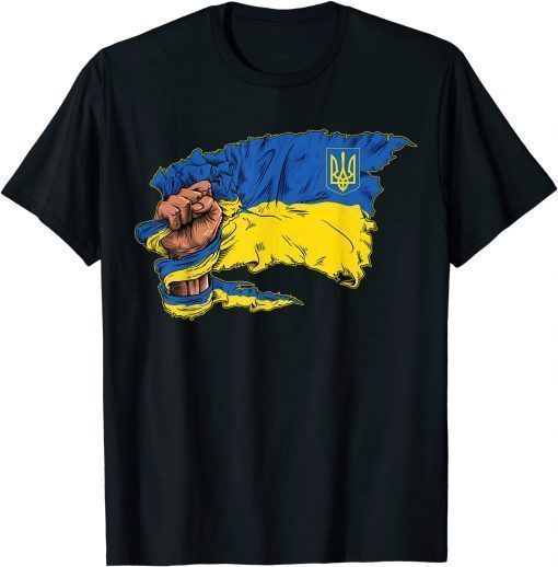 Vintage Ukraine Ukrainian Flag Pride Ukraine Flag Symbol Tee Shirts