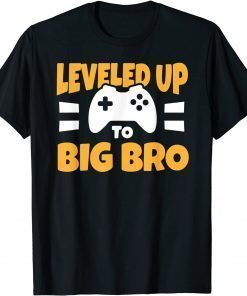 Funny Big Brother Leveled Up Toddler Controller Shirt