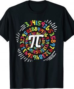 Official 3.14 Pi Pop Art Spiral Math Science Geek Pi Day STEM Teacher TShirt