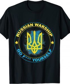 2022 I Stand With Ukraine Flag Russian go f yourself TShirt