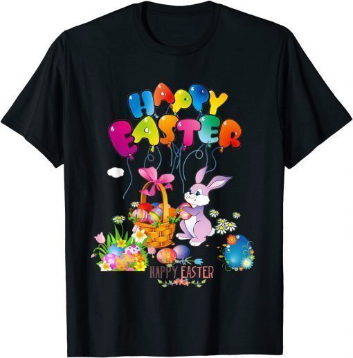 Happy Easter Day Bunny Spring Gnome Easter Egg Hunting 2022 TShirt