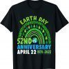 Earth Day 2022 Rainbow Trendy 52nd Anniversary Kid Men Women Gift T-Shirt