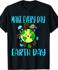 Classic Earth Day 2022 Make Every Day Earth Day Teacher Kids T-Shirt