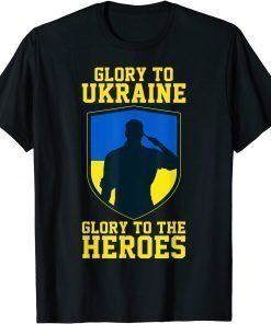 2022 Glory to Ukraine! Glory to the heroes! Support Ukraine T-Shirt