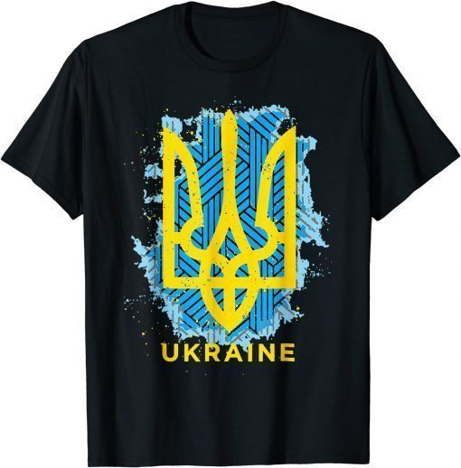 UKRAINE FLAG SYMBOL, Ukraine Flag and Trident Ukrainian Unisex Shirts