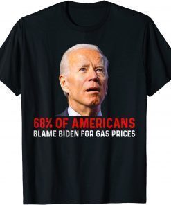 Classic 68% Of Americans Blame Biden For Gas Prices Funny Joe Biden T-Shirt