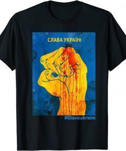 Glory To Ukraine ,Slava Ukraini Hashtag Funny Pround 2022 T-Shirt