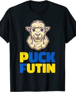 TShirt Puck Futin Stop War Stand With Ukraine Peace Sheep