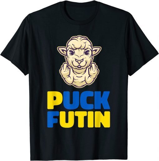 TShirt Puck Futin Stop War Stand With Ukraine Peace Sheep