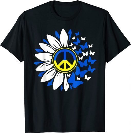 2022 Sunflower Ukraine Ukrainian Flag Ukraine Flag P Ride Vintage TShirt