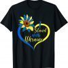 Love Heart Ukraine Sunflower Ukrainian I Stand With Ukraine Gifts Shirt