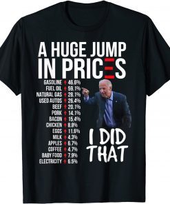 Biden High Prices Inflation Bad Economy Gas Unemployment Joe Unisex T-Shirt