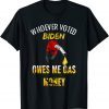 Classic Whoever voted Biden owes me gas money! Empty gauge vintage T-Shirt
