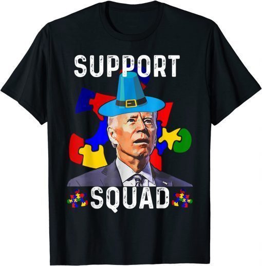 Shirt Joe Biden Support Squad Autism Awareness Puzzle Piece