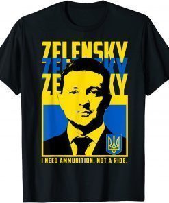 Official Volodymyr Zelensky, Ukraine Ukrainian Flag Shirt T-Shirt
