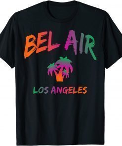 Bel Air Los Angeles California Tie Dye Text Shirts