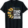 Sunflower Ukraine Flag I Stand With Ukraine for men women Gift T-Shirt