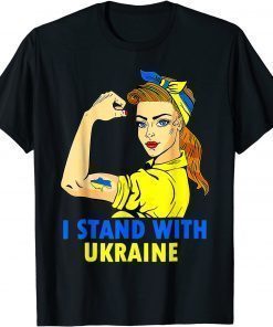 T-Shirt Support Ukraine I Stand With Ukraine Ukrainian Flag