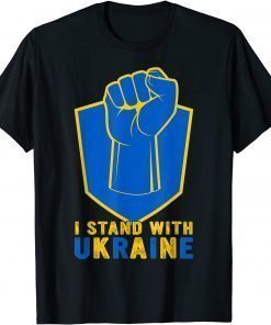 I Stand With Ukraine Ukrainian Flag Ukraine Supporters Tee Shirts