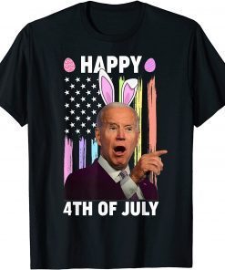 Biden Happy 4th Of July Confused Easter Biden Bunny Tee Shirts