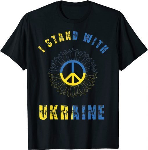 Official Sunflower Vintage Ukraine Ukrainian Flag Ukraine Flag Pride TShirt