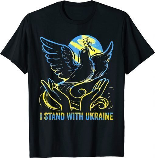 Support Ukraine I Stand With Ukraine Bird of Peace Shirt